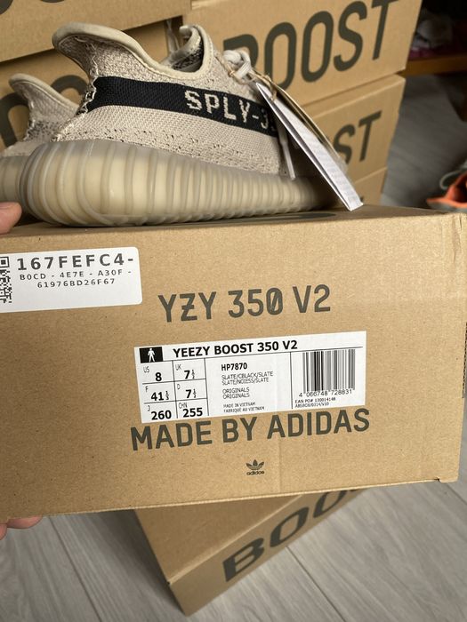 Adidas Yeezy Boost 350 V2 Slate sneakersy szare 41 1/3