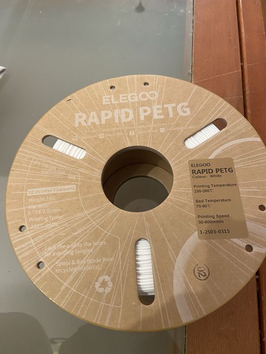 Bobine Elegoo Rapid PETG branco503743670524334080