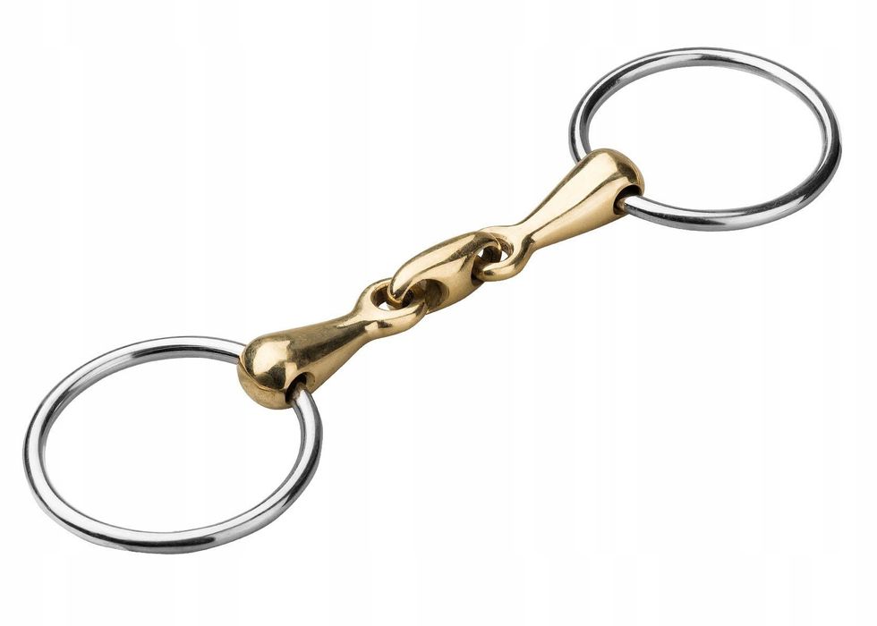 wędzidło zwykłe 14,5 cm podwójnie łamane pełne