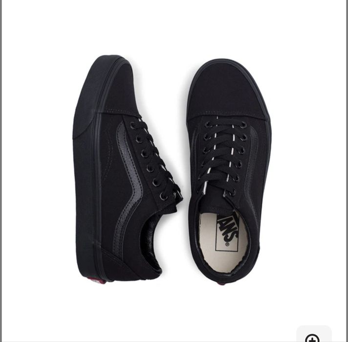 Жіночі кеди vans old skool mono black чорний