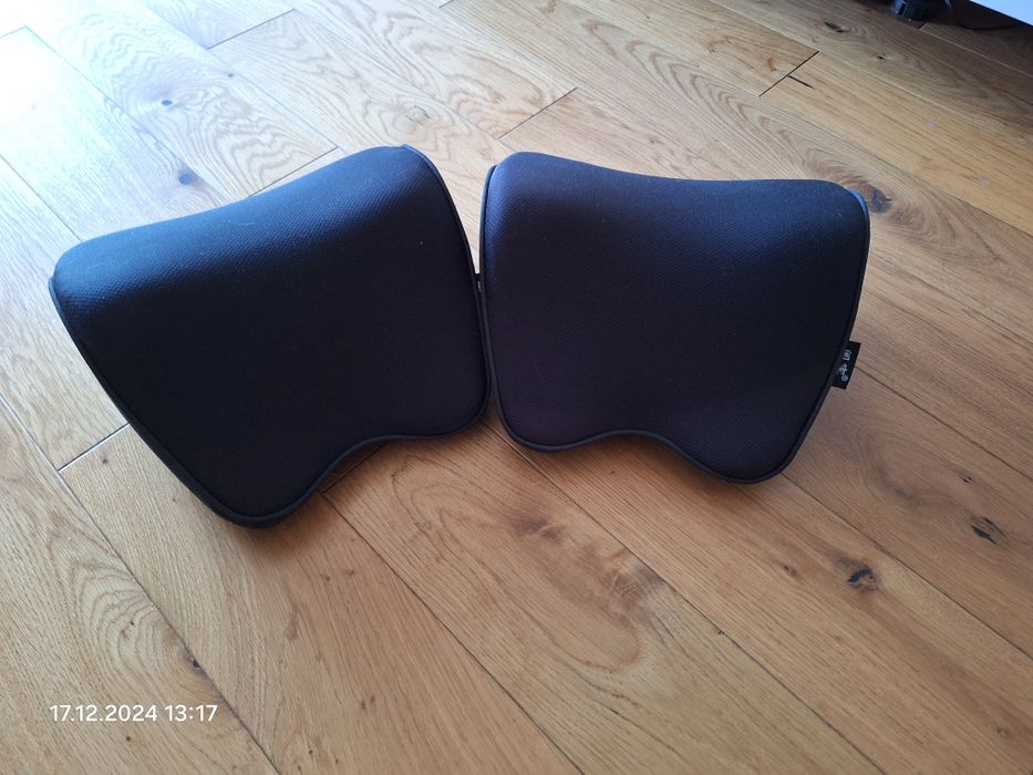Dwie poduszki ergonomiczne pod szyję do samochodu