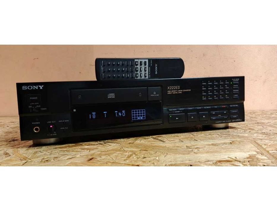 Rewelacyjny Odtwarzacz  CD SONY CDP-X222ES +Pilot /Optical Out /Pięknie zachowany! /Wysyłka!