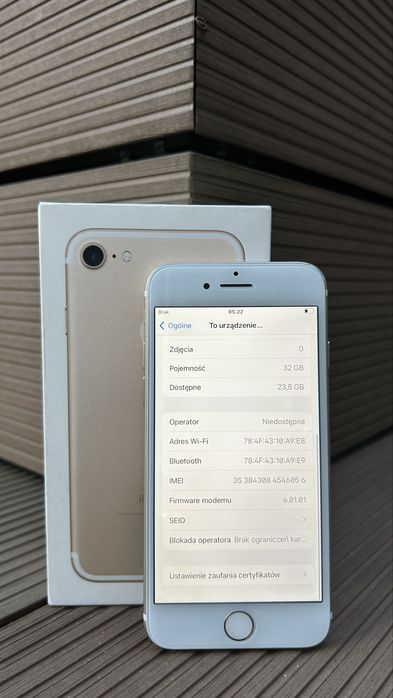 Iphone 7 32 Gb Gold Nowa 100% Bateria