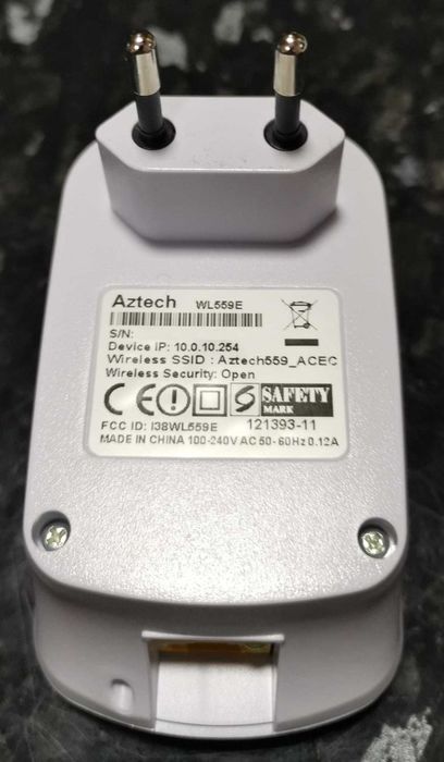 Repetidor WIFI Aztech WL559E 300Mbps