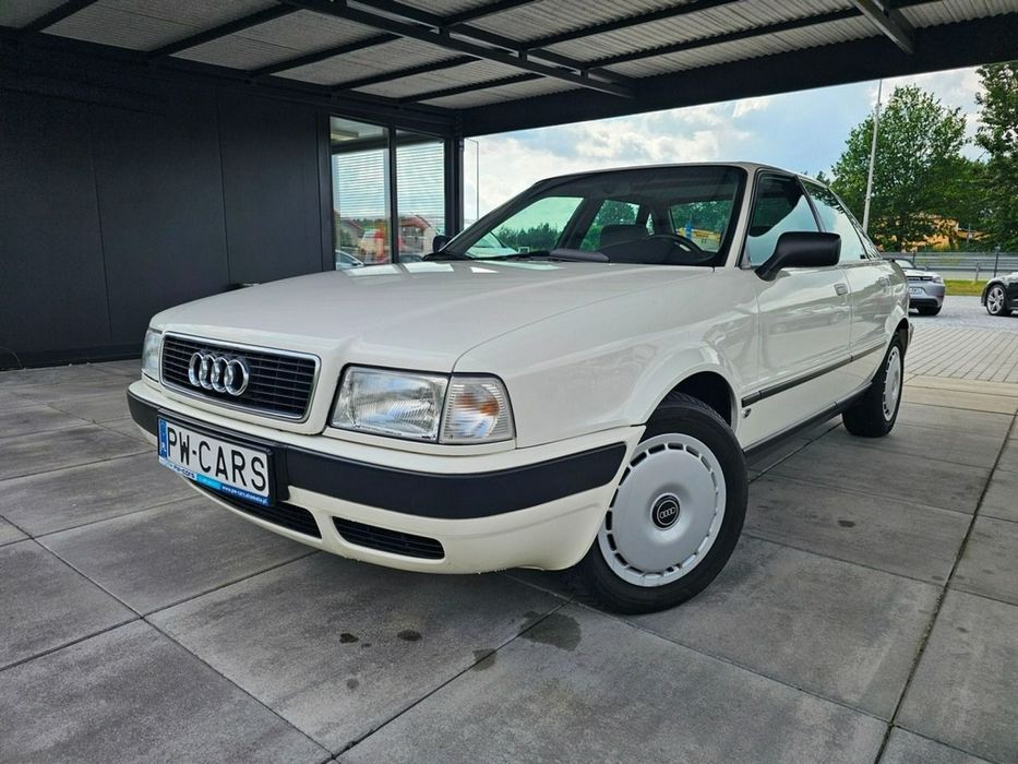 Audi 80 2,0BENZ/84tys.km/AUTOMAT/Kolekcjonerski/WELUR/Serwis/Bezwyp/GWAR