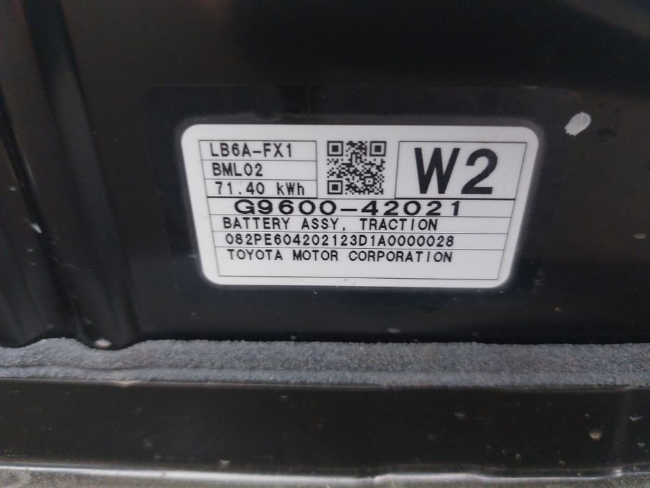 Bateria toyota bzx4 71kwh