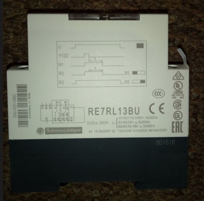 Реле времени RE7RL13BU Schneider Electric