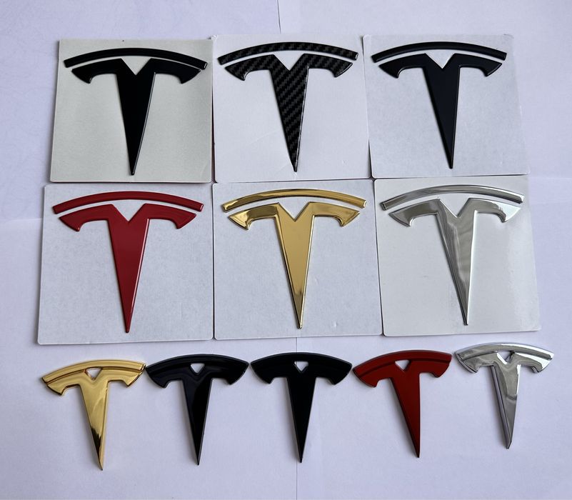Значок на капот багажник руль Тесла емблема Tesla 3 Y логотип Т метал