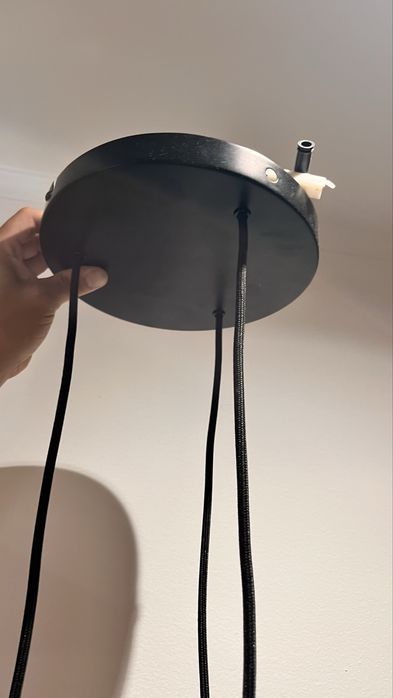 Candeeiro de Teto Estilo Industrial JYSK + 3 Lâmpadas Filamento