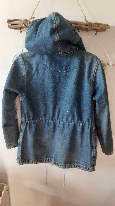 Kurtka przejsciowa ala jeans rozm.S naszywki