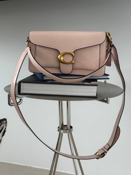 Сумка Coach / сумочка коуч коач ніжно-рожева