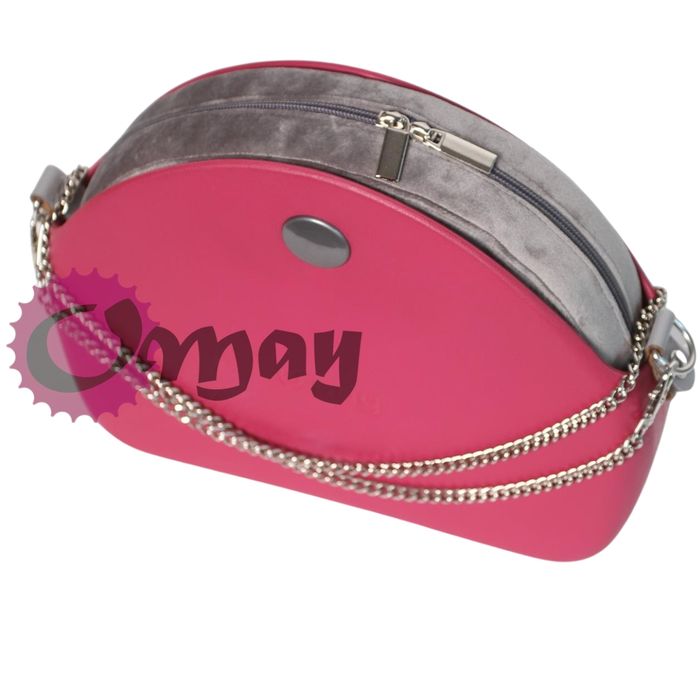 organizer OBAG MOON LIGHT welur szary velvet 2 kieszenie wkład OMAY.pl