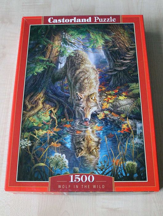 puzzle 1500 CASTORLAND wilk w lesie wolf in the wild 100% komplet