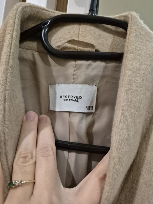 Płaszcz jasny beż Reserved S
