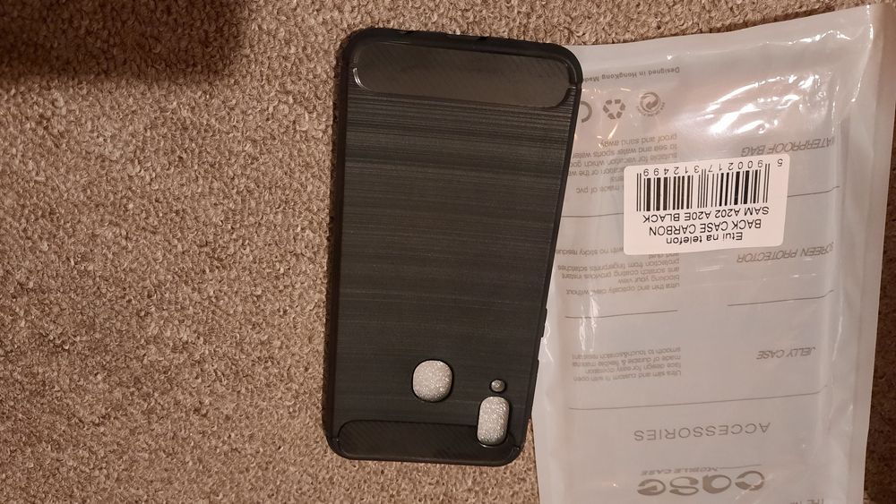 Etui plecki samsung A20 czarne nowe