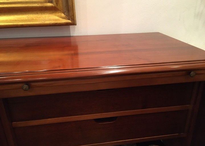 Aparador Consola / Louceiro de sala (madeira natural) antiquário