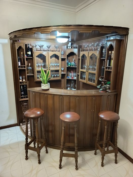 Móvel Bar de canto antigo