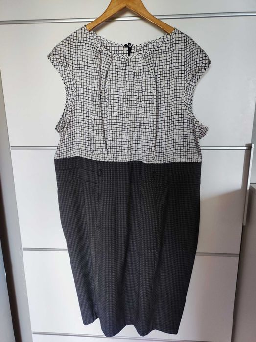 M&S r 52 elegancka sukienka plus size komunia wyjście