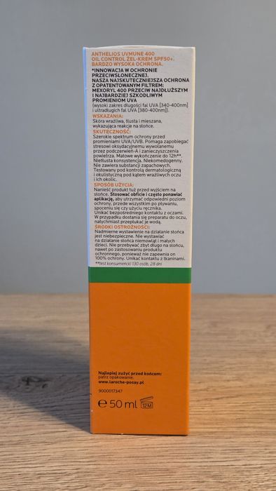 La Roche Posay Anthelios UVmune 400 Oil Control żel krem ochrona 50 SPF 50 ml