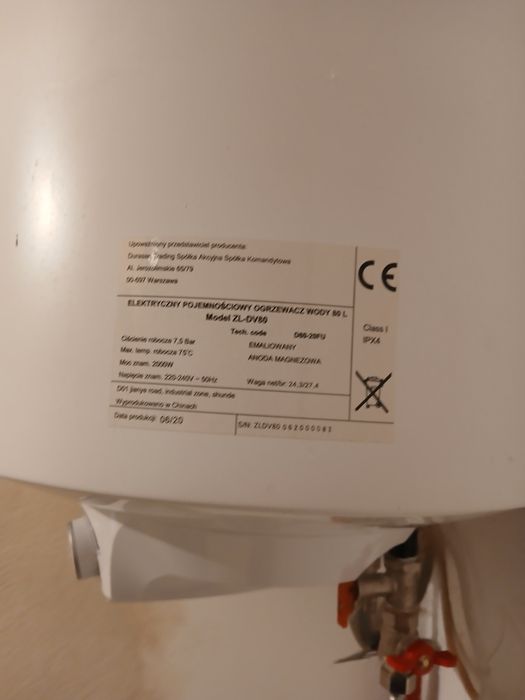 Boiler elektryczny zelmech 2020 80l