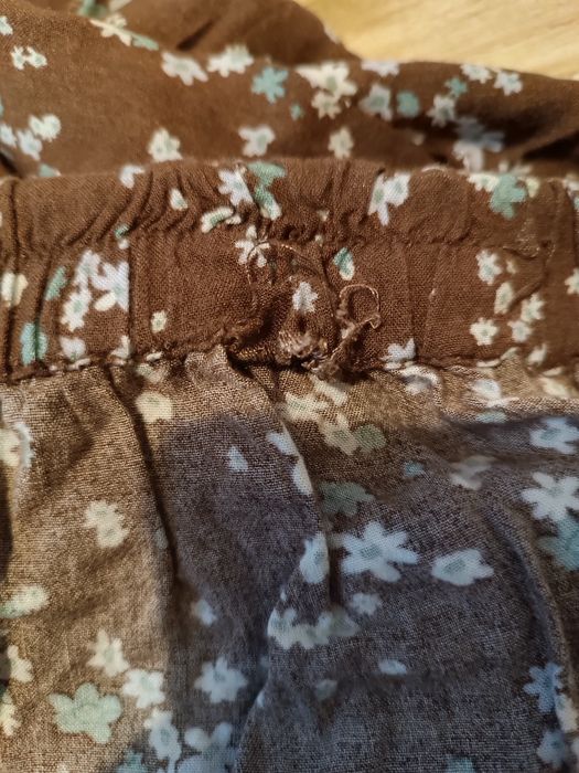 Brązowa spódnica w kwiatki House rozmiar M wiskoza TANIO!