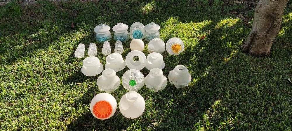 Conjunto Abajures de vidro, para candeeiro