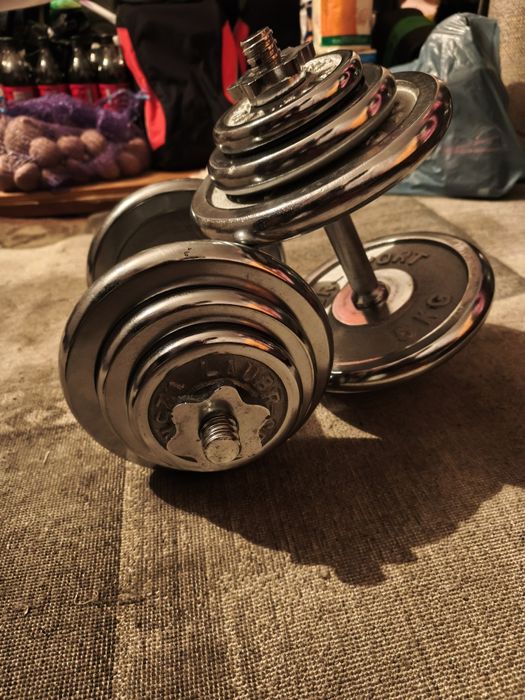 Hantle chromowane 2 x 20 kg