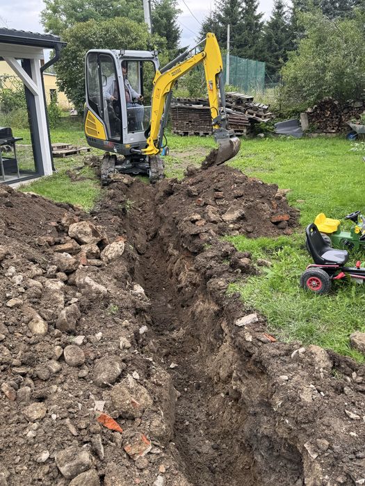 Usługi minikoparka i koparko ladowarka