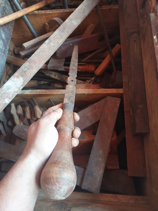 Ferramentas antigas de carpintaria