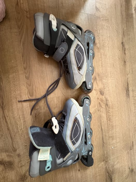 Rolki Oxelo rozm 38 szaro błękitne