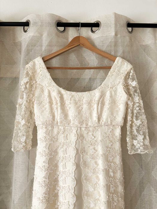 Vestido de Noiva em Renda Chantilly