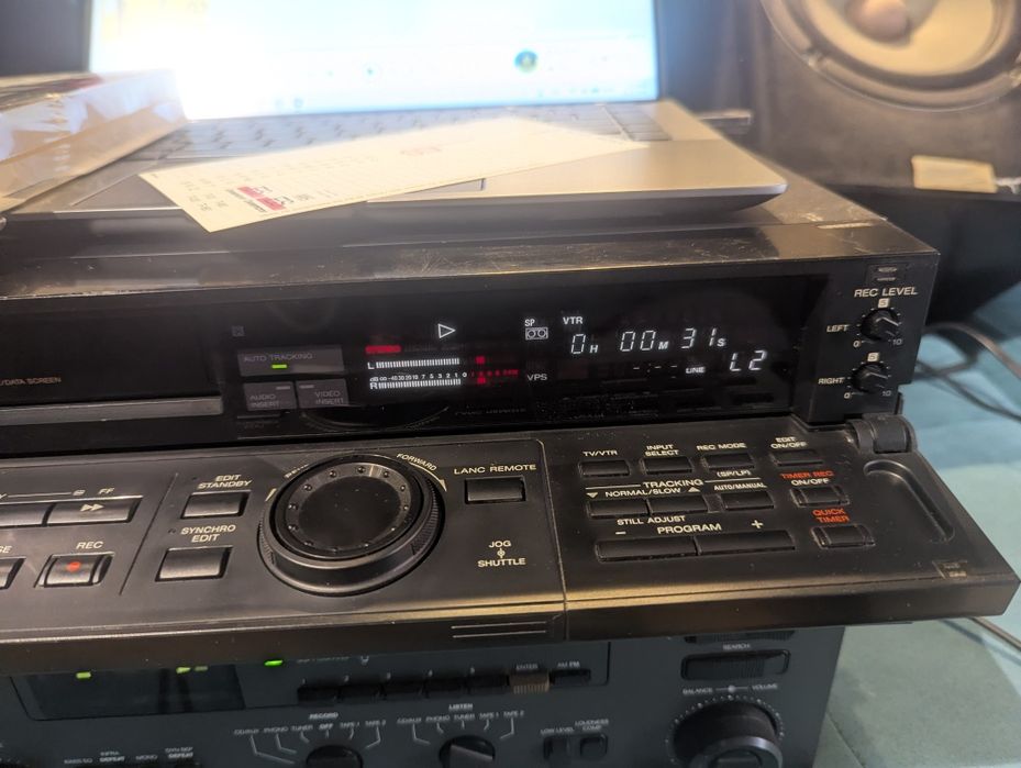 Крайне редкий Hi-Fi стерео видеомагнитофон Sony SLV-725 видео работы