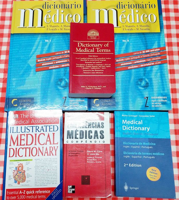Dicionários médicos - português, inglês, espanhol
