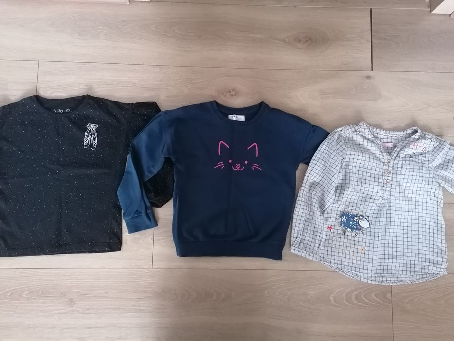 Zestaw ubrań dla dziewczynki rozm 122