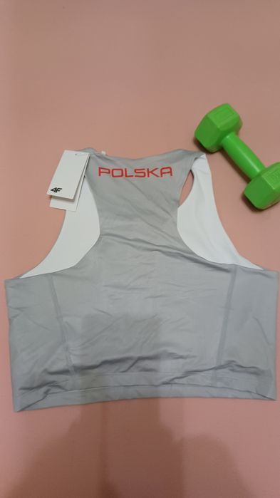 Super New Fitness krótki Top- Stanik 4F Sportowy