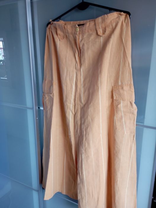 Lniana miodowa spudnica