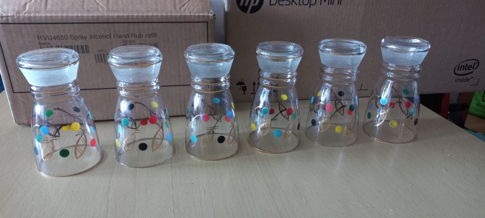 6 Copos da dec. 1960 vintage