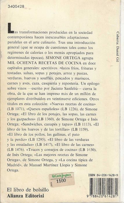 1080 Recetas De Cocina