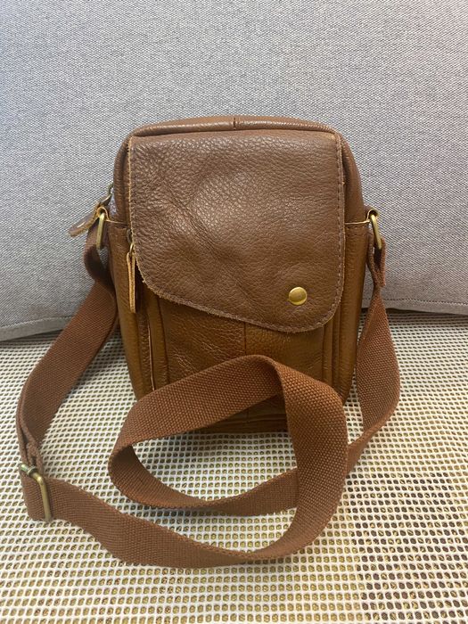Шкіряна барсетка 14х23х9 см 1100грн