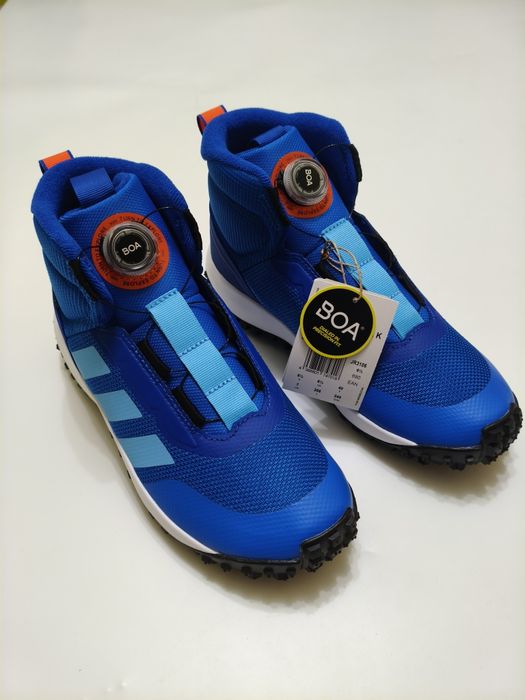 Дитячі сині хайтопи кросівки черевики Adidas 38