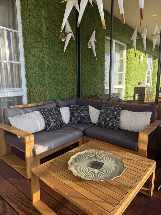 Zestaw meble ogrodowe, naroznik na taras, fotel