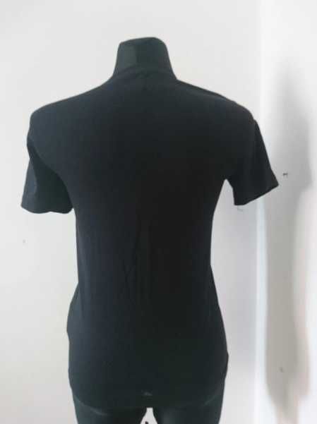 Damski czarny tshirt, koszulka Champion, r S