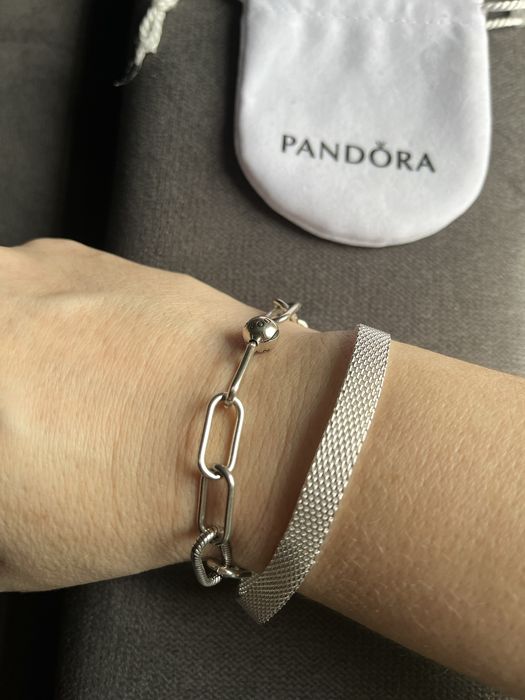 Bransoletka Pandora Refleksions srebrna 925 logo szeroka
