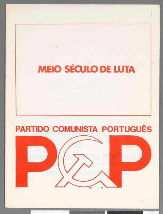 Brochura “Meio século de luta” do Partido Comunista Português