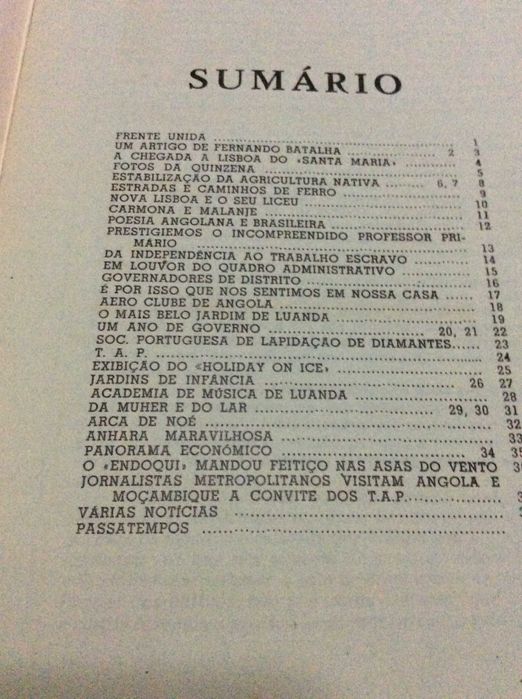 Revista de Angola , quinzenário ilustrado. Fevereiro de 1961
