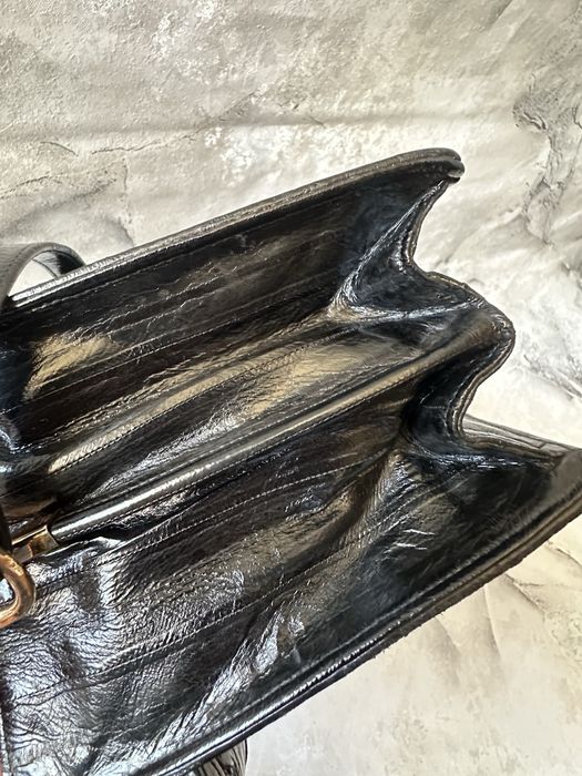 Редкая винтажная сумка из натуральной кожи угря