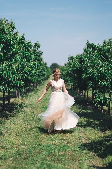 Весільна сукня бежева / свадебное платье бежевое