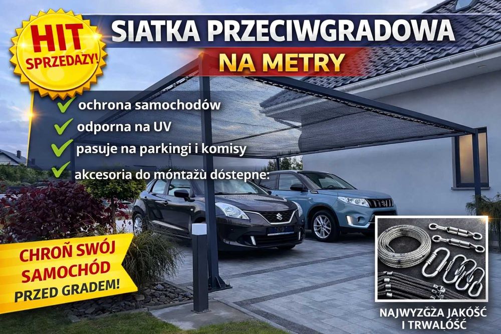 Siatka przeciwgradowa na samochody , ochrona auta przed gradem,