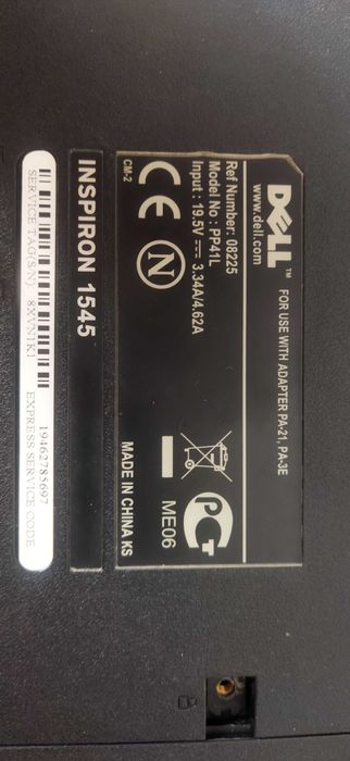 Ноутбук на запчастини Dell