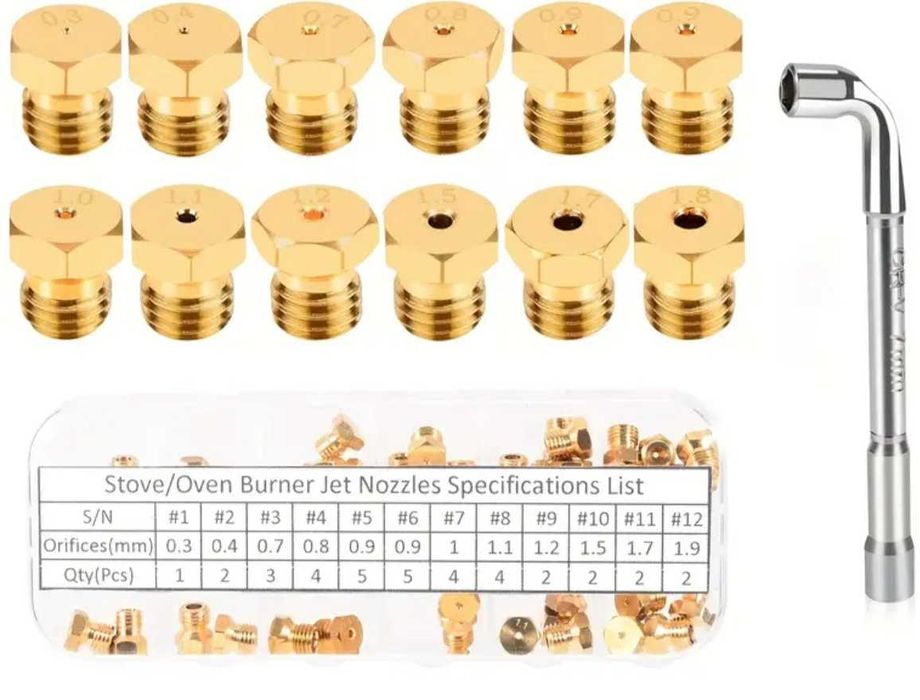 Conjunto de Componentes de Conversão para Bico de Fogão